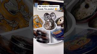 We made a Halloween Candy Tin platter 🎃👻 candy candyshop halloween platter [upl. by Eleets]