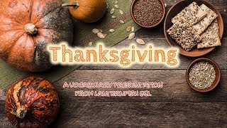 Thanksgiving Vocabulary [upl. by Ireva331]