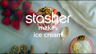 Stasher Makes Ice Cream  Stasher Bags [upl. by Ecidna174]