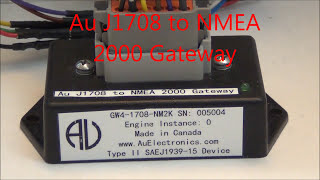 Au SAE J17081587 to NMEA 2000 Gateway GW41708NM2K 001 [upl. by Wallis]