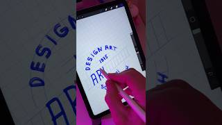 Grids for lettering procreate digitalart procreateart lettering letterwriting [upl. by Carney]