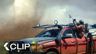 TWISTERS Clip  Storm Chasers Driving Right Into The Tornado 2024 [upl. by Zane]