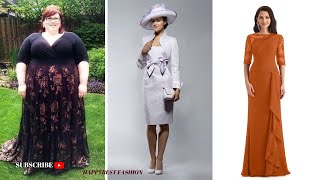 SUPER STYLISH WEDDING DAY MOTHER OF THE BRIDE LOOK IRRESISTIBLE PLUS SIZE MOTHER OF THE BRIDE DRESS [upl. by Isbella]