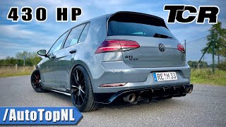 430HP VW GOLF GTI TCR  REVIEW on AUTOBAHN NO SPEED LIMIT by AutoTopNL [upl. by Mehalick661]