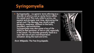 Syringomyelia [upl. by Mile173]