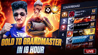 Finally Top 1 Grandmaster 🔥 Rank Push on Live✌freefirelive nonstopgaming gyangaming tondegamer [upl. by Nosyt820]