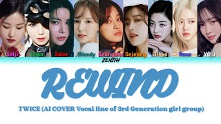 HOW WOULD VOCAL LINE 3rd Gen GIRL GRUP SING TWICE  REWIND AI COVER [upl. by Bentlee275]