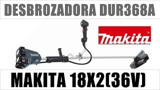 Desbrozadora Makita 18X2 36V DUR368A Test y Review [upl. by Eberly]