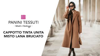 Realizza il tuo Cappotto con il nostro Tessuto Misto Lana Bruciato [upl. by Niuqaoj]