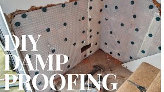 Budget DIY damp proofing  Injection Cream  Dry Rod amp Membrane  Landlord DIY Installation [upl. by Mila]