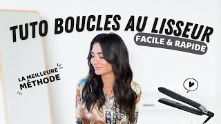 Comment faire des boucles au lisseur facilement  la meilleure méthode [upl. by Aciamaj]