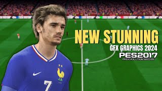 PES 2017 NEW GFX STUNNING GRAPHIC 2024 [upl. by Yrrep135]