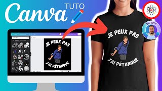 Créer un Design de Vêtement Tshirt Pull Sweat avec Canva et le VENDRE [upl. by Neville]