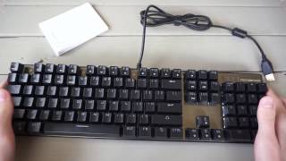 MOTOSPEED Inflictor CK104 Mechanical RGB Backlit Keyboard Review [upl. by Hasina]