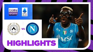 Udinese 11 Napoli  Serie A 2324 Match Highlights [upl. by Ingeberg]