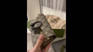 ASMR Dionysus GG Supreme super mini bag unboxing 🤍 [upl. by Aikenahs]