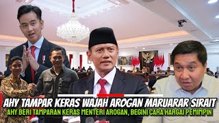 AHY TAMPAR KERAS Wajah Menteri Arogan Maruarar Sirait Begini Cara HARGAI Pemimpin [upl. by Benjamin50]