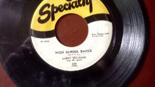 High School Dance  Larry Williams 1950s [upl. by Adaminah]