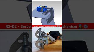 R2D2  Servo Driven Hinge Mechanism Animation 👩‍🔧⚙️ mechanical automobile animation 3d cad 🔥 [upl. by Kolnos]