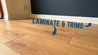 Laying Laminate Flooring amp Attaching Trims [upl. by Tessler953]