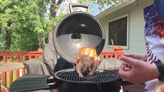 Beer Can Chicken on the CharGriller Akorn Kamado Grill [upl. by Nyrol]