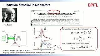 2023 EPFL Physics Day  Quantum Optomechanics [upl. by Saphra]