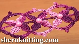 Beaded Crochet Lace Tape Part 1 of 2 [upl. by Iad941]