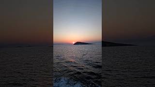 Leaving Aegina island with the sunset Greece [upl. by Carin]