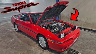 ARRANCAMOS el MOTOR del TOYOTA Supra mk3 TURBO abandonado💥 [upl. by Scherman]