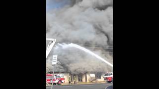 Broken Bow OkFire burns Old Passmore Store32813 [upl. by Tome725]