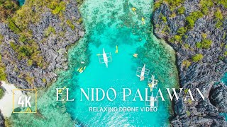 El Nido Palawan 4K Drone Relaxing Travel Video [upl. by Osborne]