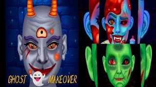 ASMR GHOST 👻👽👹 Makeover MAKEUP ANIMATION VIDEOS COLLECTION 45  watch the end of video [upl. by Raouf]