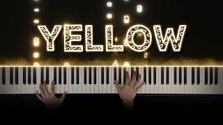 Coldplay  Yellow  Piano Cover with Strings with Lyrics amp PIANO SHEET [upl. by Zorine928]