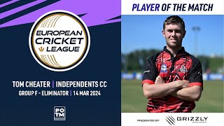 POTM TCheater  IPC vs TSGroup F EliminatorEuropean Cricket League 202414 March 2024ECL24081 [upl. by Spanos]