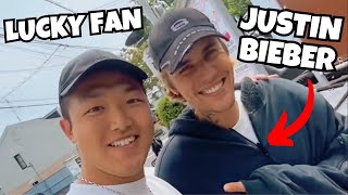 Justin Bieber is being very nice to a lucky fan in Japan today May 20 2024 [upl. by Alissa]