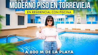 Piso de 2 dormitorios en residencial con piscina a 800 m de la playa en TORREVIEJA  Alegria [upl. by Waylen]