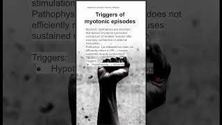 Triggers of myotonic episodes [upl. by Dianthe]