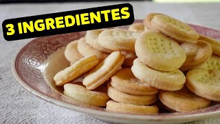 BIZCOCHITOS fáciles y rápidos con apenas 3 INGREDIENTES sin gluten sin TACC [upl. by Ahsikram689]