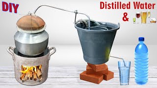 How to easily Distill Water at HomeDistilled water homemadeDIY Water DistillerTDMADE  Part 1 [upl. by Arihsak]