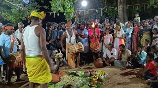 சாம்புகன் பூஜை  வரக்கருக்கு அய்யன் கோயில் சாமிஆட்டம்  வெள்ளகுட்டி குரூப் dance karuppusamy [upl. by Cordelie539]