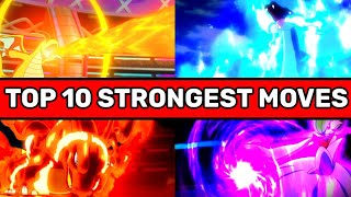 Top 10 strongest attacks in pokemon  Strongest Moves  Hindi [upl. by Gorski482]