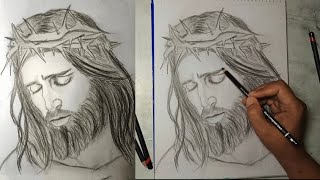 Draw Jesus Christ How to draw Jesus [upl. by Refannej167]