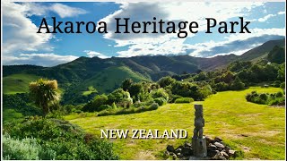 Akaroa New Zealand  AKAROA HERITAGE PARK  Drone flyover [upl. by Zabrina474]