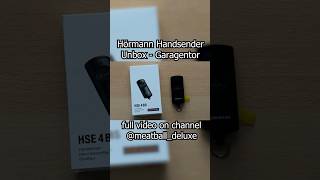 Hörmann Handsender Unbox  Garagentor meatballdeluxe [upl. by Lucilla]