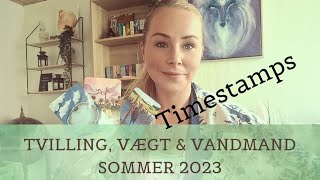 Tvilling Vægt amp Vandmand Separate tarotlæsninger🔮 Sommer 2023🌞 [upl. by Yks]