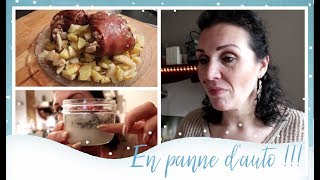 vlog famille du 5 mars Panne de voiture et des jarrets de porc rôti pommes de terre et céleri rave [upl. by Primrosa]