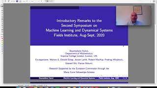 Introductory Remarks to the Second Symposium on Machine Learning and Dynamical Systems [upl. by Eixela]