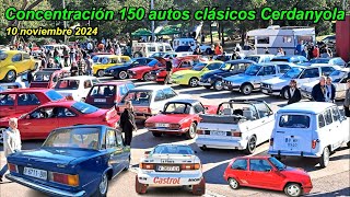 ✅️Concentración 150 coches clásicos Cerdanyola Autos nostálgicos 195098 Cars and cofee [upl. by Rayham]