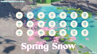 quotSpring Snowquot Lovely Runner OST Windsong Lyre Cover  Genshin Impact [upl. by Anicnarf86]