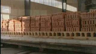 Tunnel Kiln for brick firing process [upl. by Rebor]